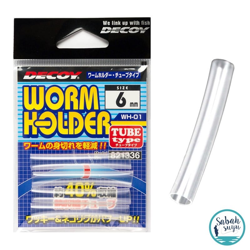 Decoy WH-01 Worm Holder Makaron 6mm Şeffaf