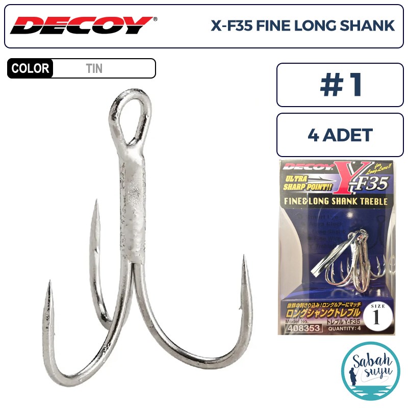 Decoy Y-F35 Üçlü İğne TIN #1 (4 Adet)