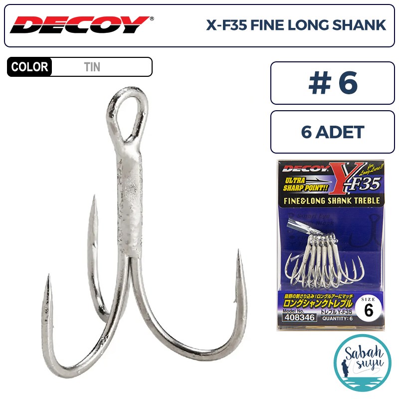 Decoy Y-F35 Üçlü İğne TIN #6 (6 Adet)