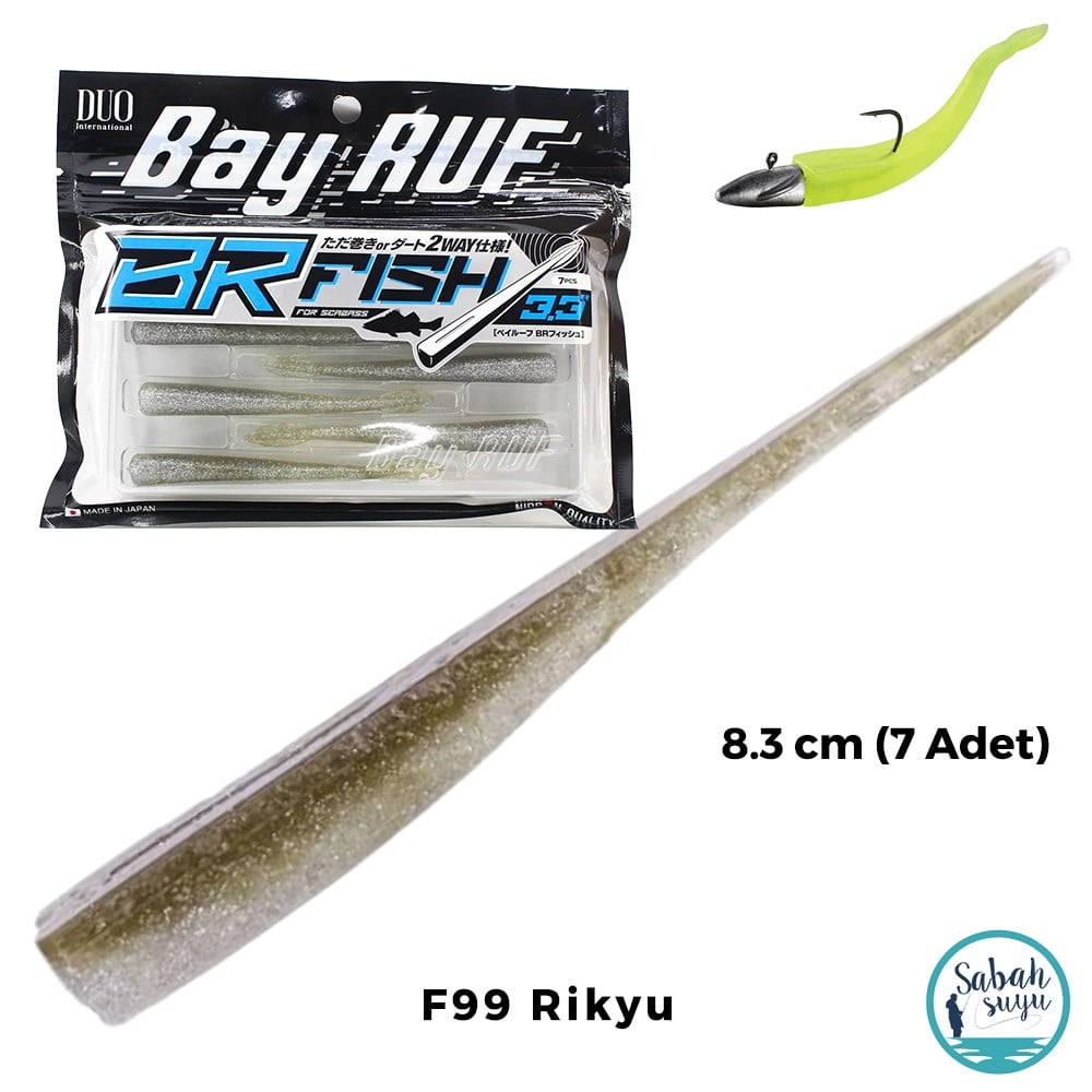 Duo Bay Ruf BR Fish 3.3 Silikon Kuyruk 8.3 cm F099 Rikyu (7 Adet)