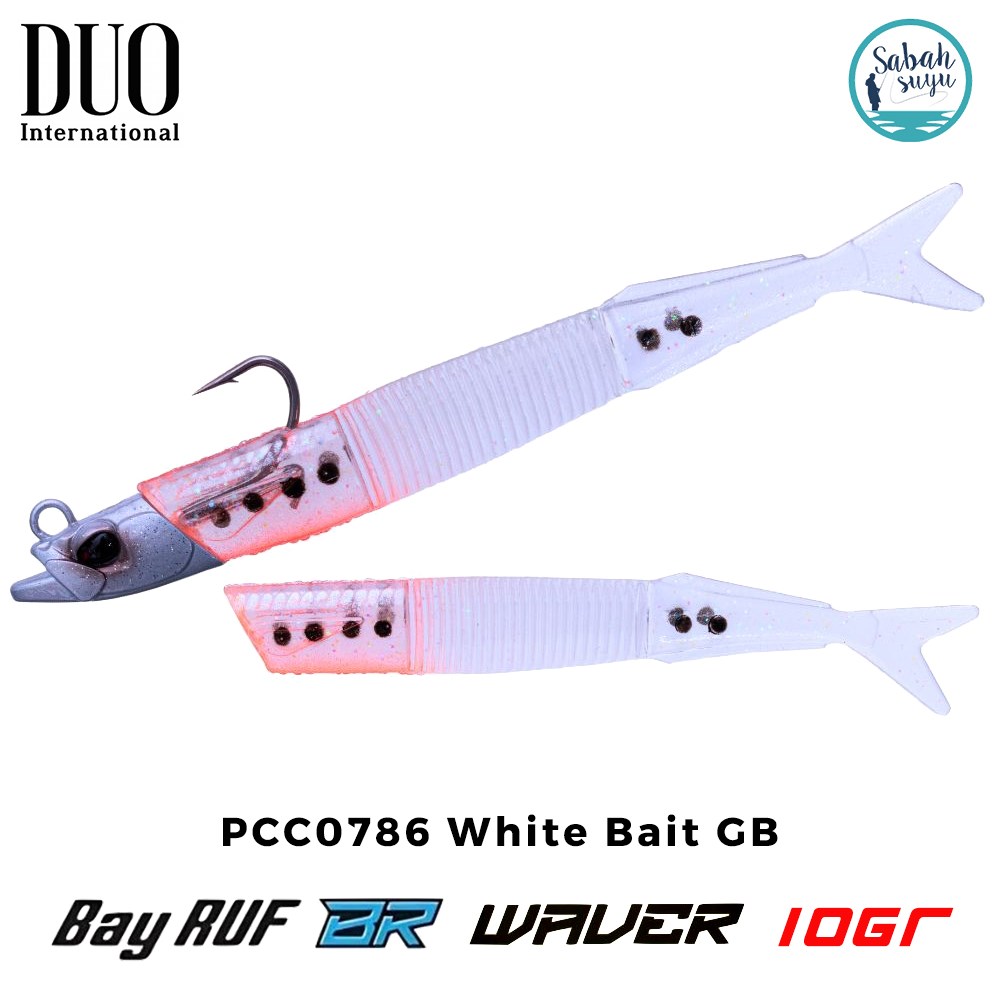 Duo Bay Ruf BR Waver ZN 10gr 13.5cm Combo (2+1) PCC0786 White Bait GB