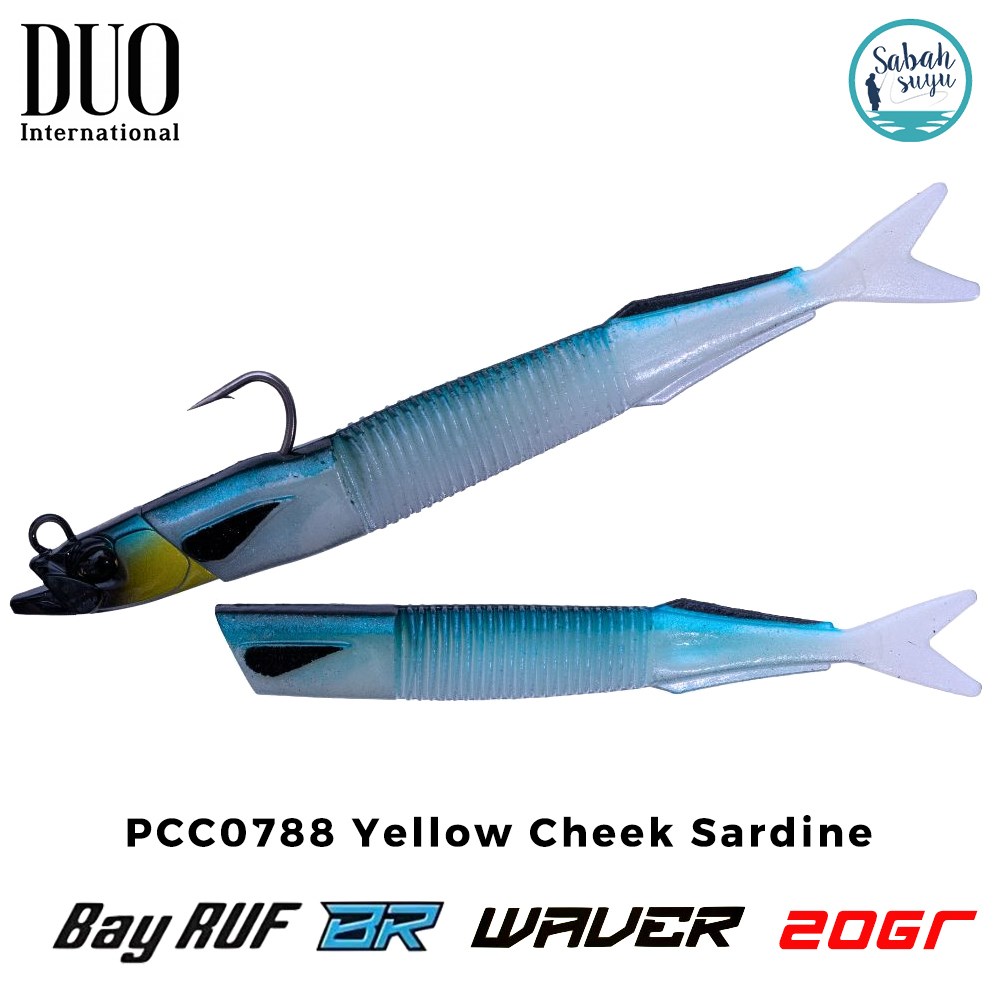 Duo Bay Ruf BR Waver ZN 20gr 15.5cm Combo (2+1) PCC0788 Yellow Cheek Sardine