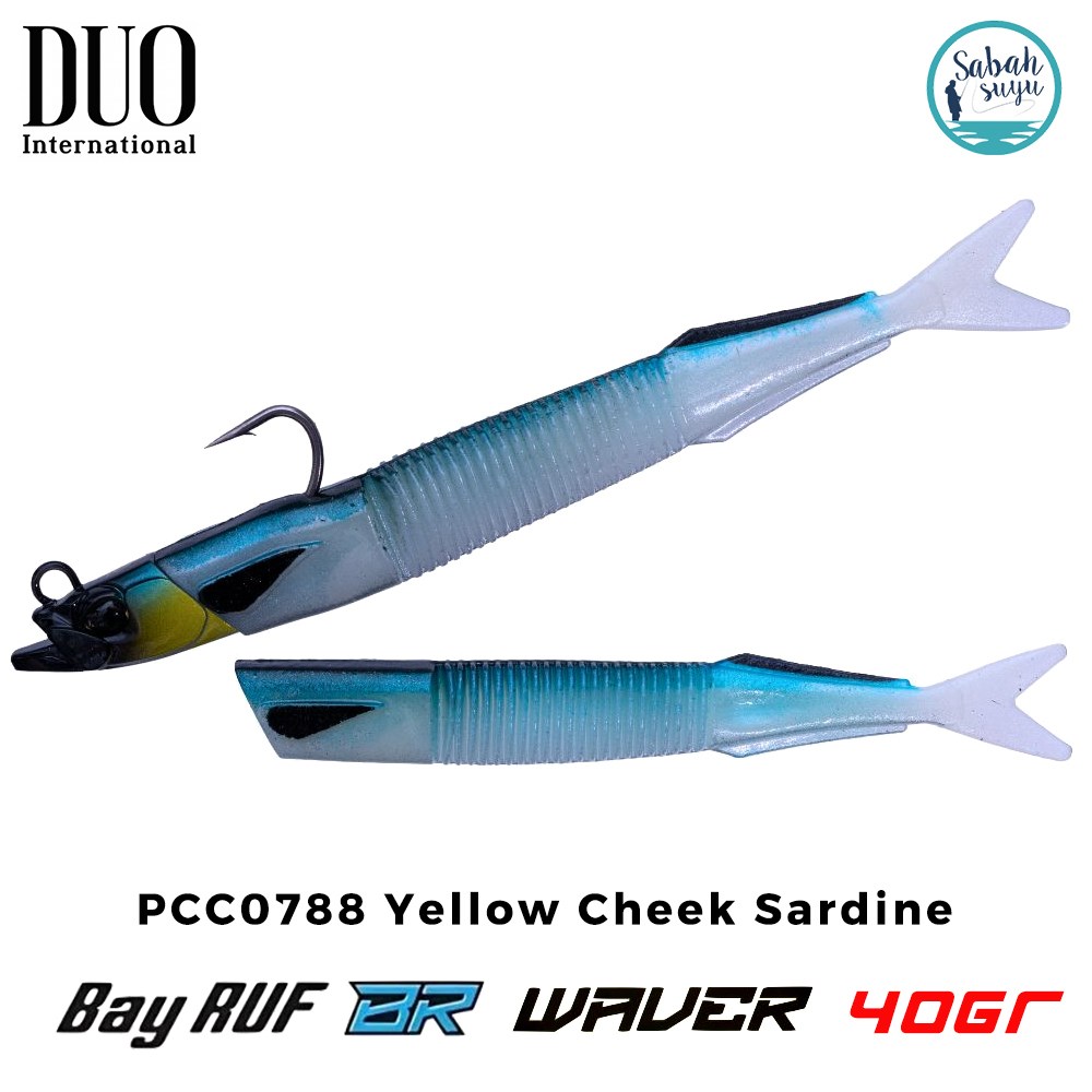 Duo Bay Ruf BR Waver ZN 40gr 19.5cm Combo (2+1) PCC0788 Yellow Cheek Sardine