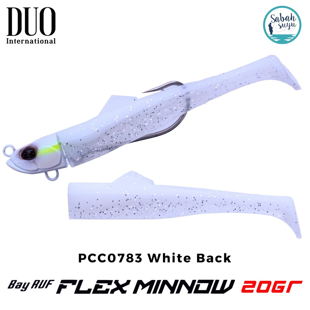 Duo Bay Ruf Flex Minnow ZN 20gr 12.5cm Combo (2+1) PCC0783 White Back