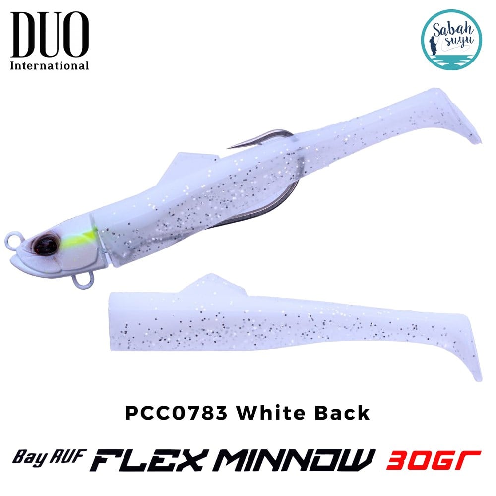 Duo Bay Ruf Flex Minnow ZN 30gr 14.5cm Combo (2+1) PCC0783 White Back