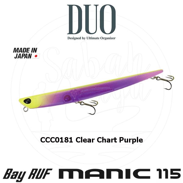 Duo Bay Ruf Manic 115 CCC0181 Clear Chart Purple
