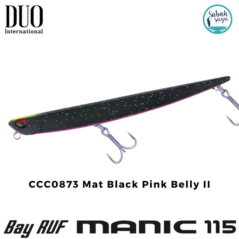 Duo Bay Ruf Manic 115 CCC0873 Mat Black Pink Belly II