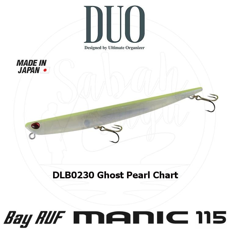 Duo Bay Ruf Manic 115 DLB0230 Ghost Pearl Chart
