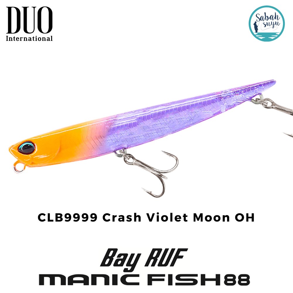 Duo Bay Ruf Manic Fish 88 CLB9999 Crash Violet Moon OH