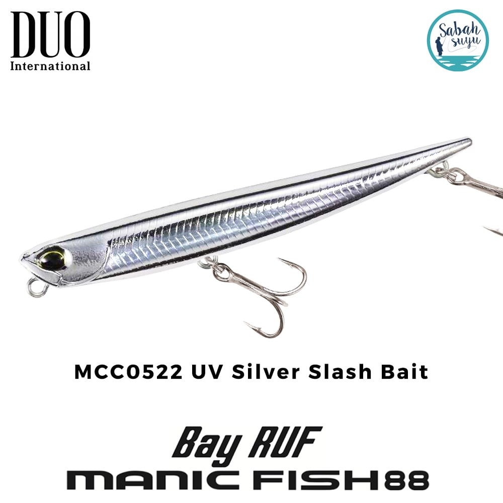 Duo Bay Ruf Manic Fish 88 MCC0522 UV Silver Slash Bait