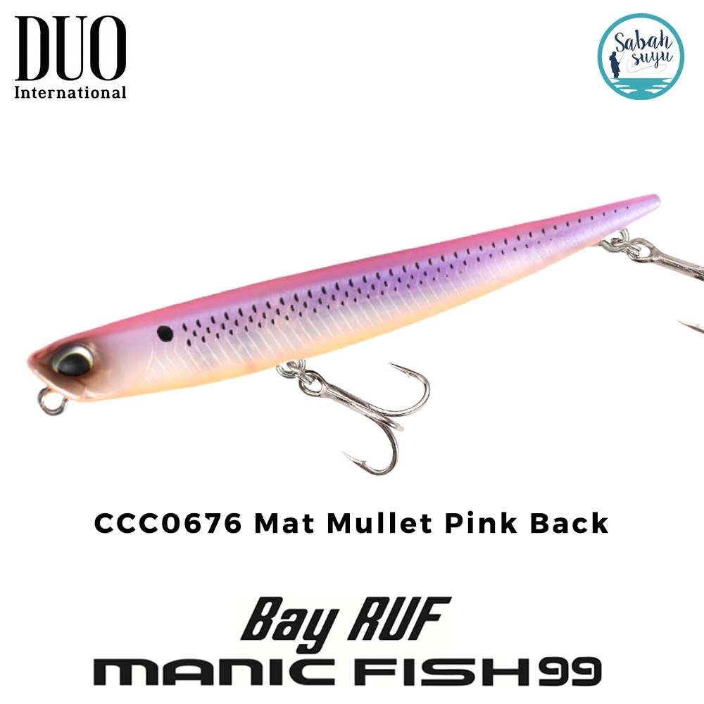 Duo Bay Ruf Manic Fish 99 CCC0676 Mat Mullet Pink Back