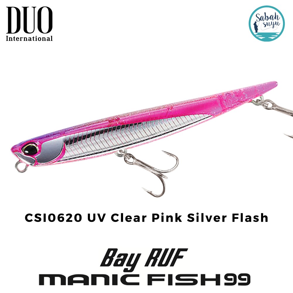 Duo Bay Ruf Manic Fish 99 CSI0620 UV Clear Pink Silver Flash