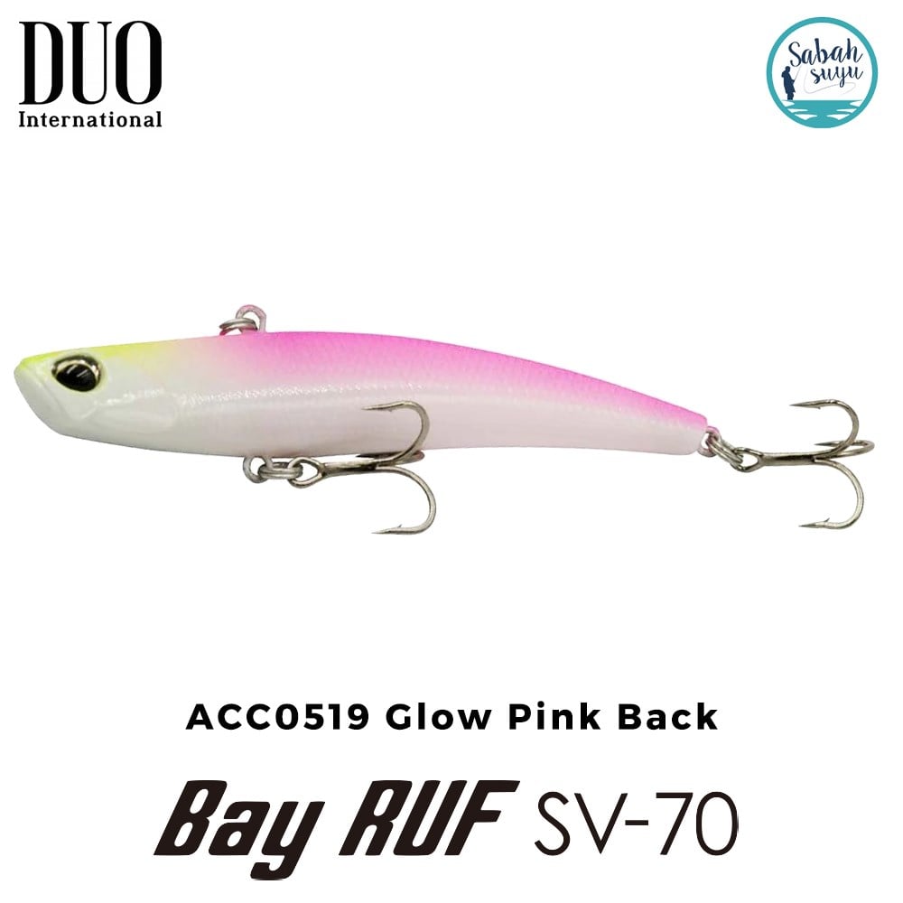 Duo Bay Ruf SV 70 7cm 11gr ACC0519 Glow Pink Back Vibrasyon Maket Balık