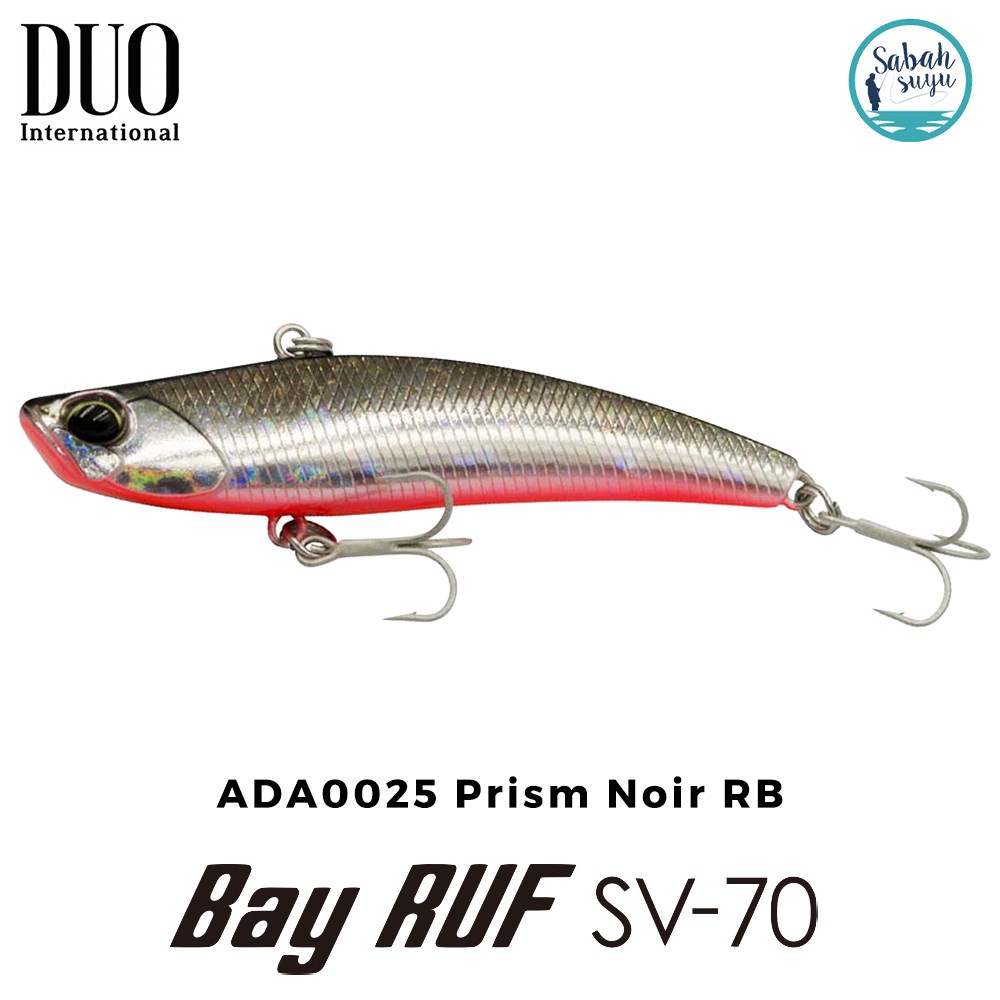 Duo Bay Ruf SV 70 7cm 11gr ADA0025 Prism Noir RB Vibrasyon Maket Balık