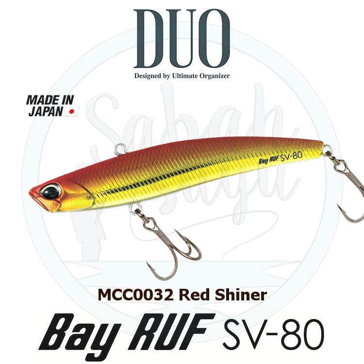 Duo Bay Ruf SV 80 8cm 15gr A32 Red Shiner Vibrasyon Maket Balık