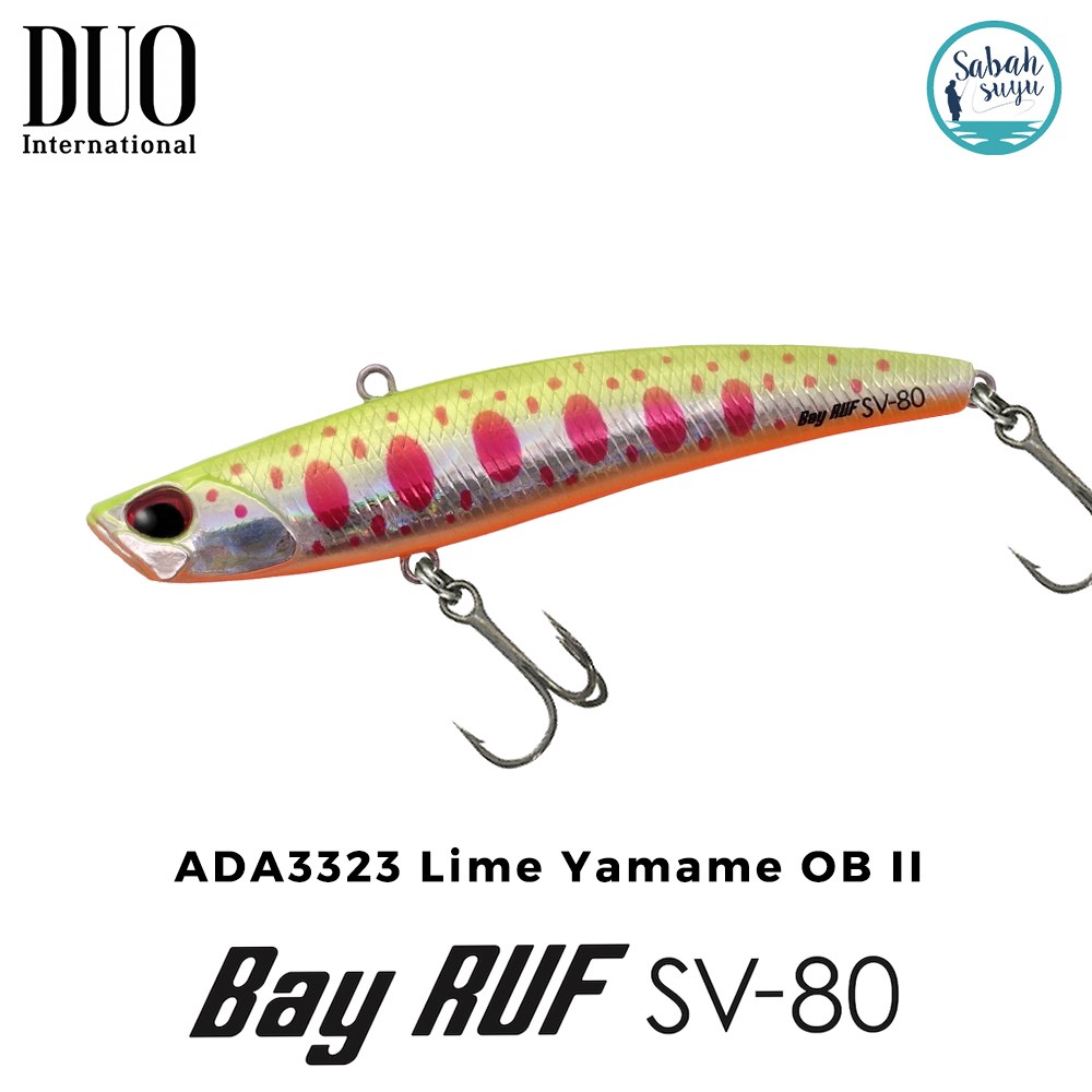 Duo Bay Ruf SV 80 8cm 15gr ADA3323 Lime Yamame OB II Vibrasyon Maket Balık