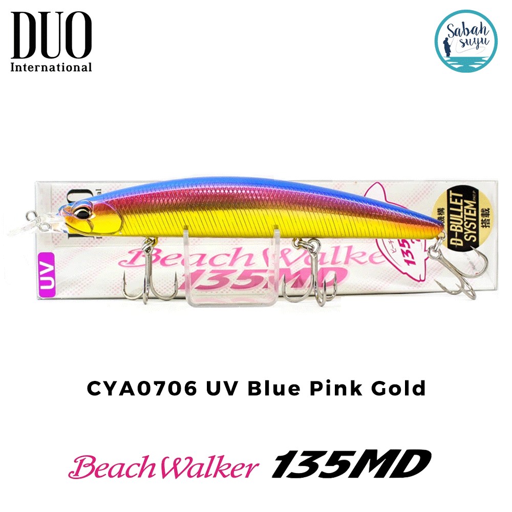 Duo Beach Walker 135MD CYA0706 UV Blue Pink Gold Maket Balık