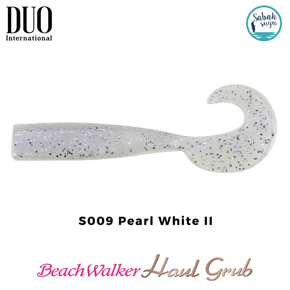 Duo Beach Walker Haul Grub Silikon Kuyruk 9.5 cm S009 Pearl White II