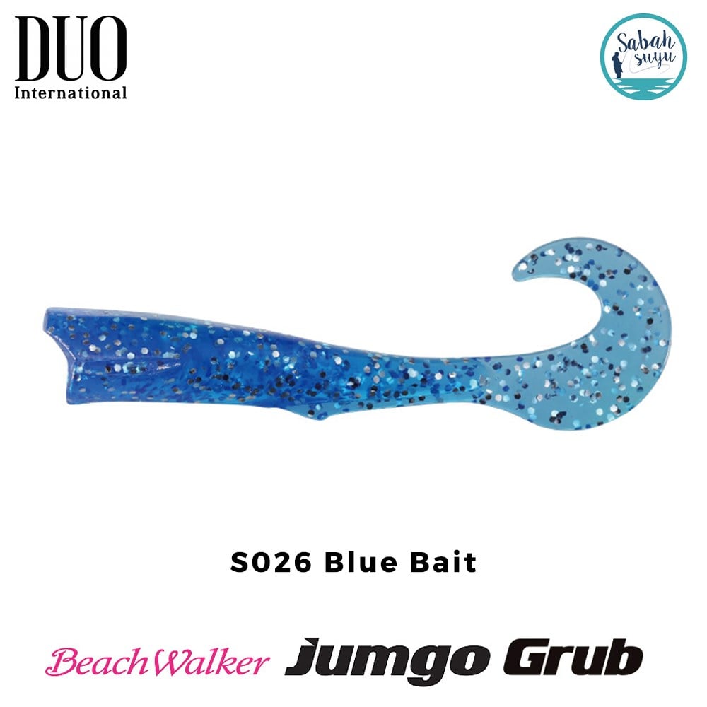 Duo Beach Walker Jumgo Grub Kuyruk 8cm S026 Blue Bait (X5)