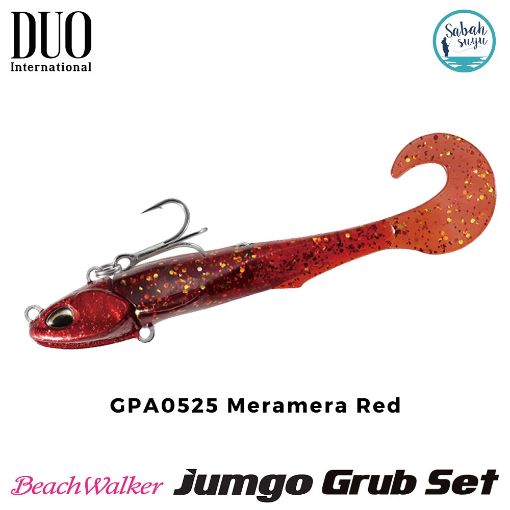 Duo Beach Walker Jumgo Grub Set 8cm 21gr GPA0525 Meramera Red