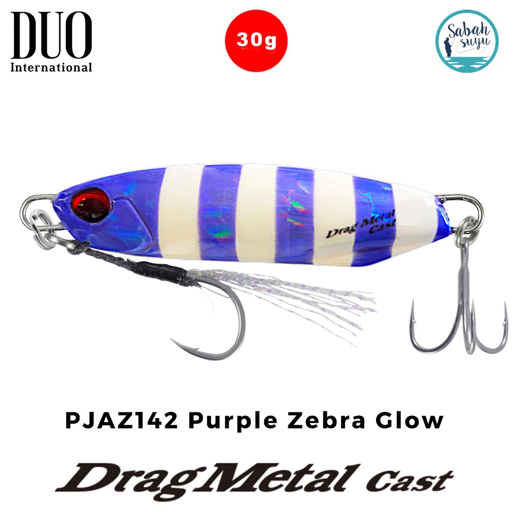 Duo Drag Metal Cast Jig 30gr. PJAZ142 Purple Zebra Glow Sahte Yem