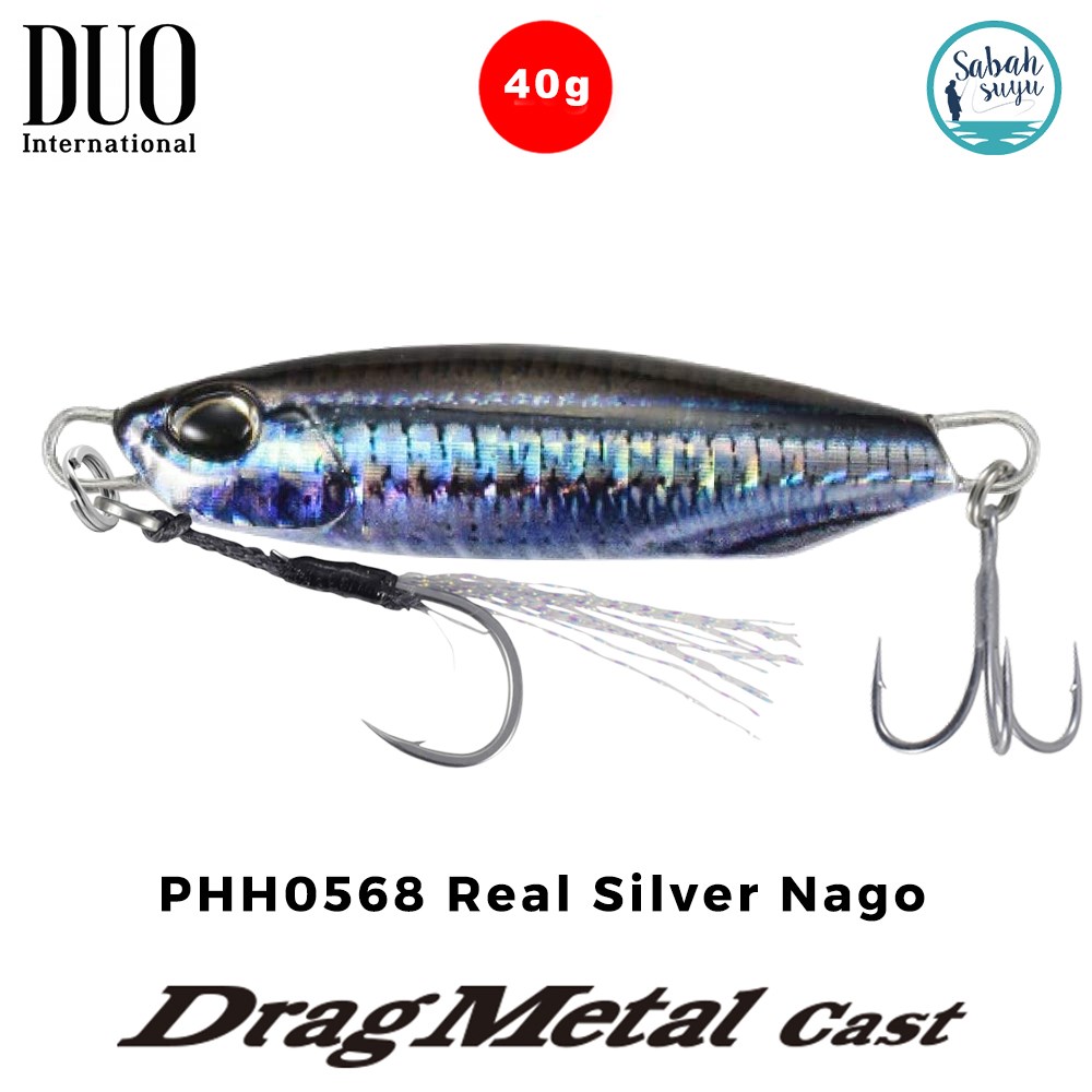 Duo Drag Metal Cast Jig 40gr. PHH0568 Real Silver Nago