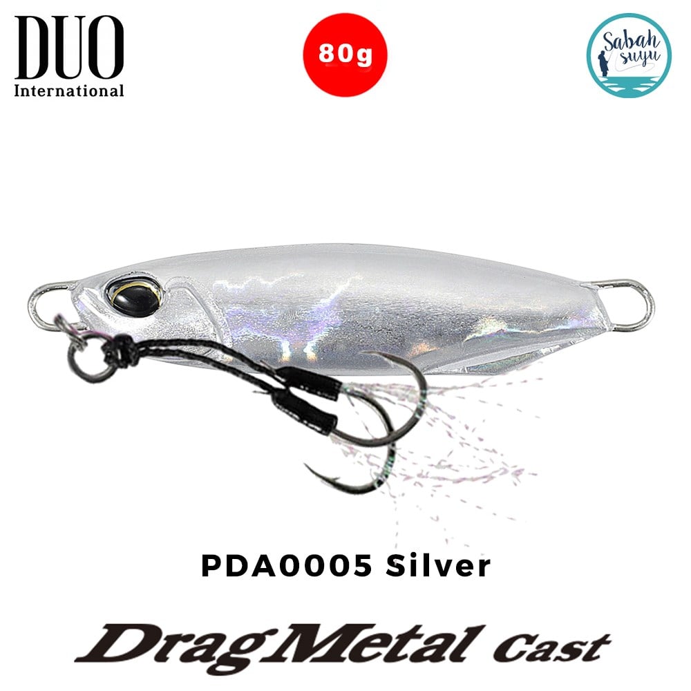 Duo Drag Metal Cast Jig 80gr. PDA0005 Silver