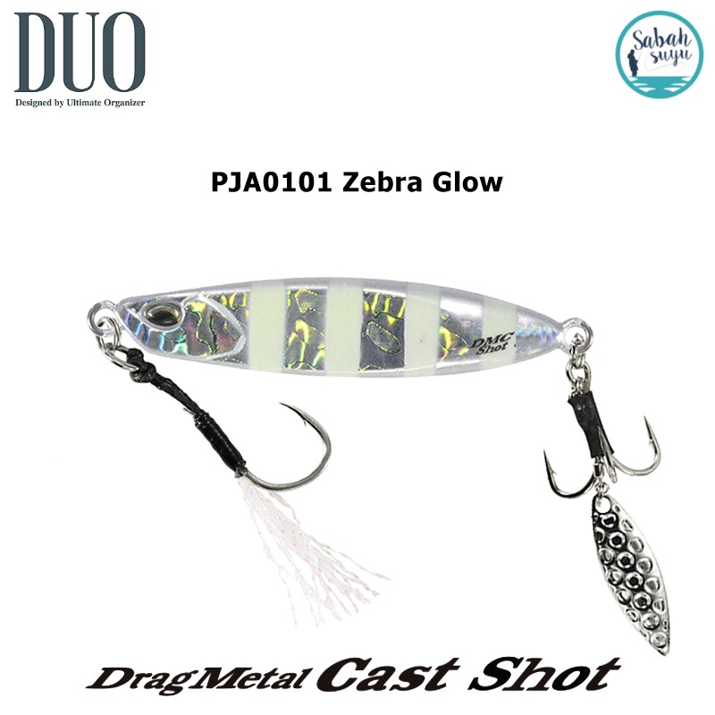 Duo Drag Metal Cast Shot Jig 40gr. PJA0101 Zebra Glow