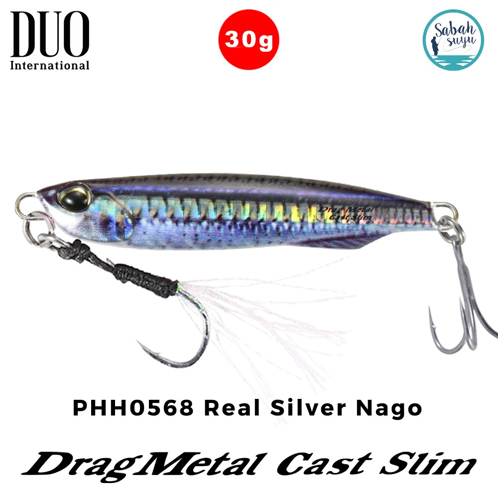 Duo Drag Metal Cast Slim Jig 30gr. PHH0568 Real Silver Nago