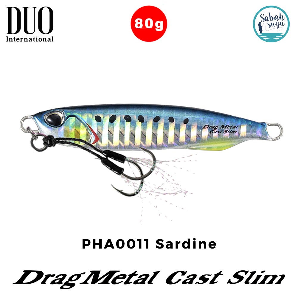 Duo Drag Metal Cast Slim Jig 80gr. PHA0011 Sardine