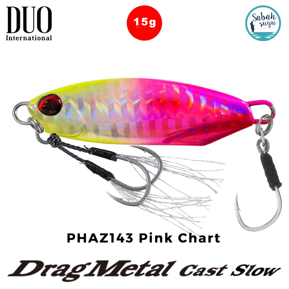 Duo Drag Metal Cast Slow Jig 15gr. PHAZ143 Pink Chart Sahte Yem