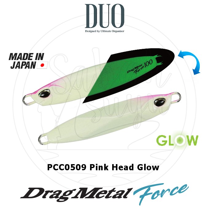 Duo Drag Metal Force Jig 120gr. 90mm PCC0509 Pink Head Glow