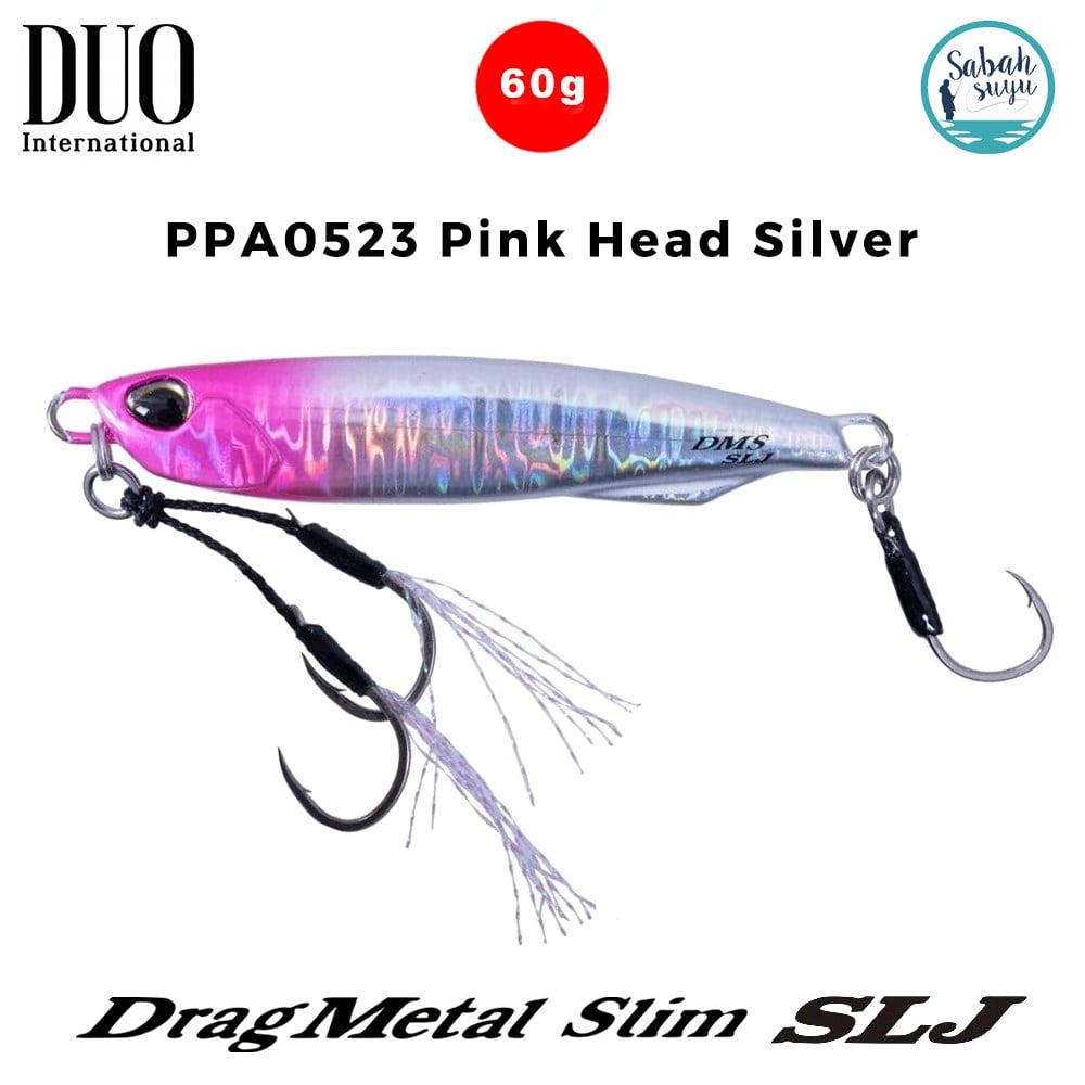 Duo Drag Metal Slim SLJ Jig 60gr 84mm PPA0523 Pink Head Silver