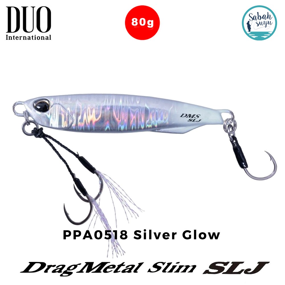 Duo Drag Metal Slim SLJ Jig 80gr 90mm PPA0518 Silver Glow