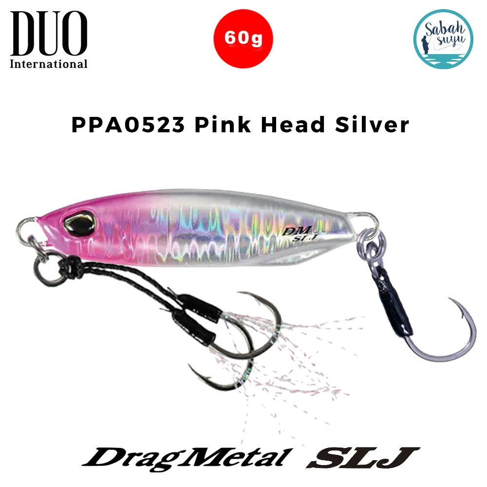 Duo Drag Metal SLJ Jig 60gr 70mm PPA0523 Pink Head Silver