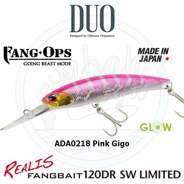 Duo Realis Fang Bait 120DR SW ADA0218 Pink Gigo