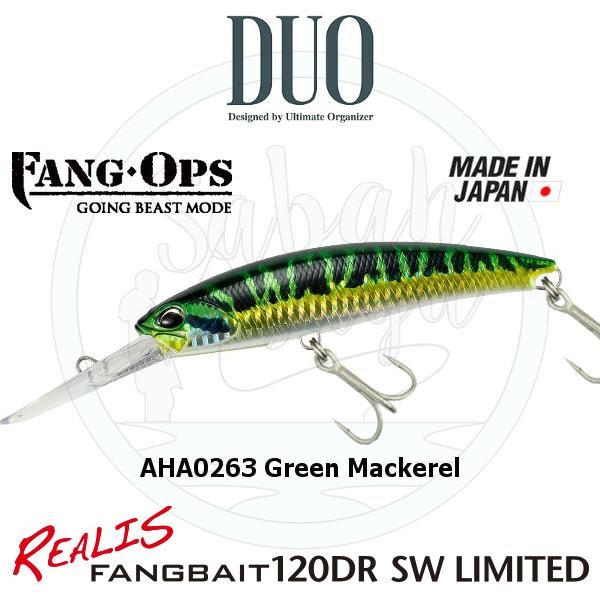 Duo Realis Fang Bait 120DR SW AHA0263 Green Mackerel