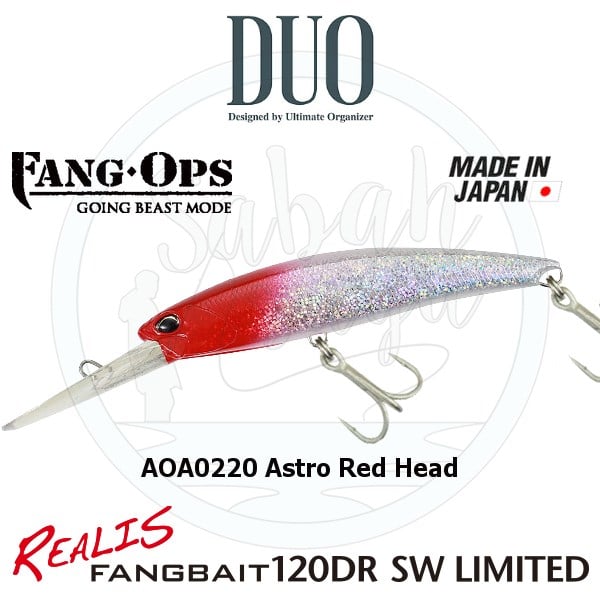 Duo Realis Fang Bait 120DR SW AOA0220 Astro Red Head