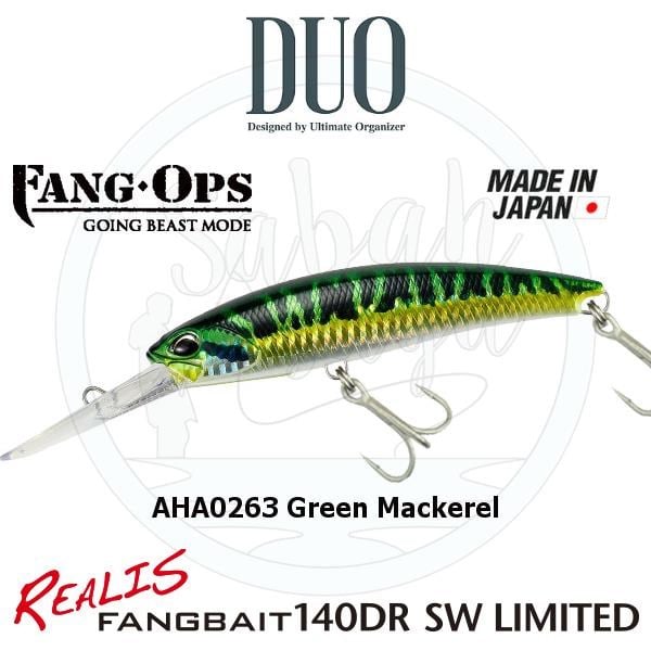 Duo Realis Fang Bait 140DR SW AHA0263 Green Mackerel