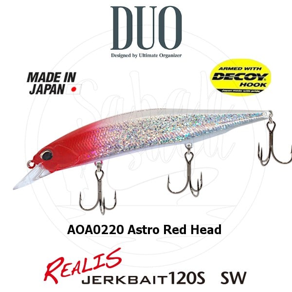 Duo Realis Jerkbait 120S SW AOA0220 Astro Red Head