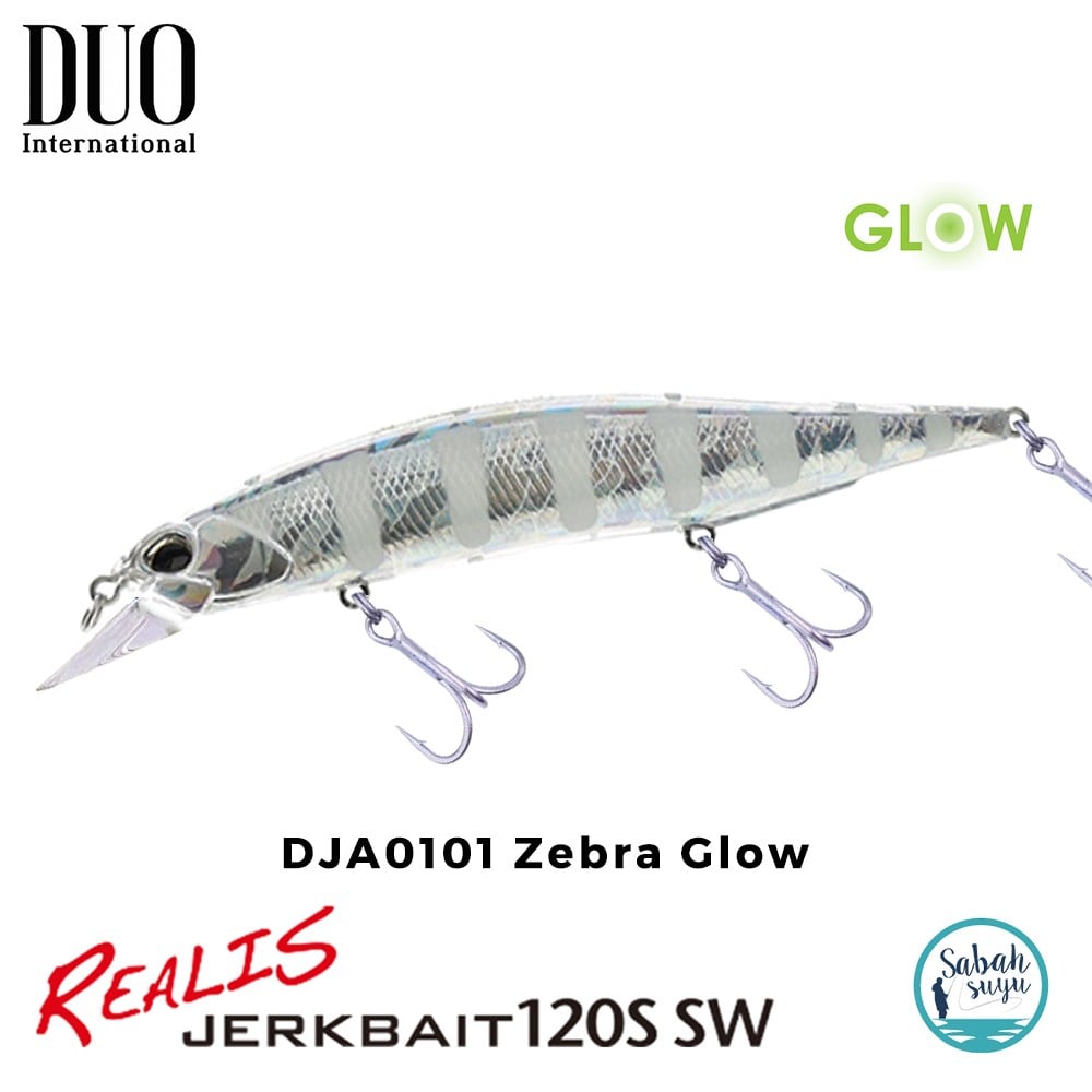 Duo Realis Jerkbait 120S SW DJA0101 Zebra Glow