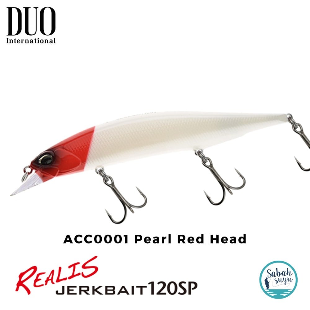 Duo Realis Jerkbait 120SP ACC0001 Pearl Red Head