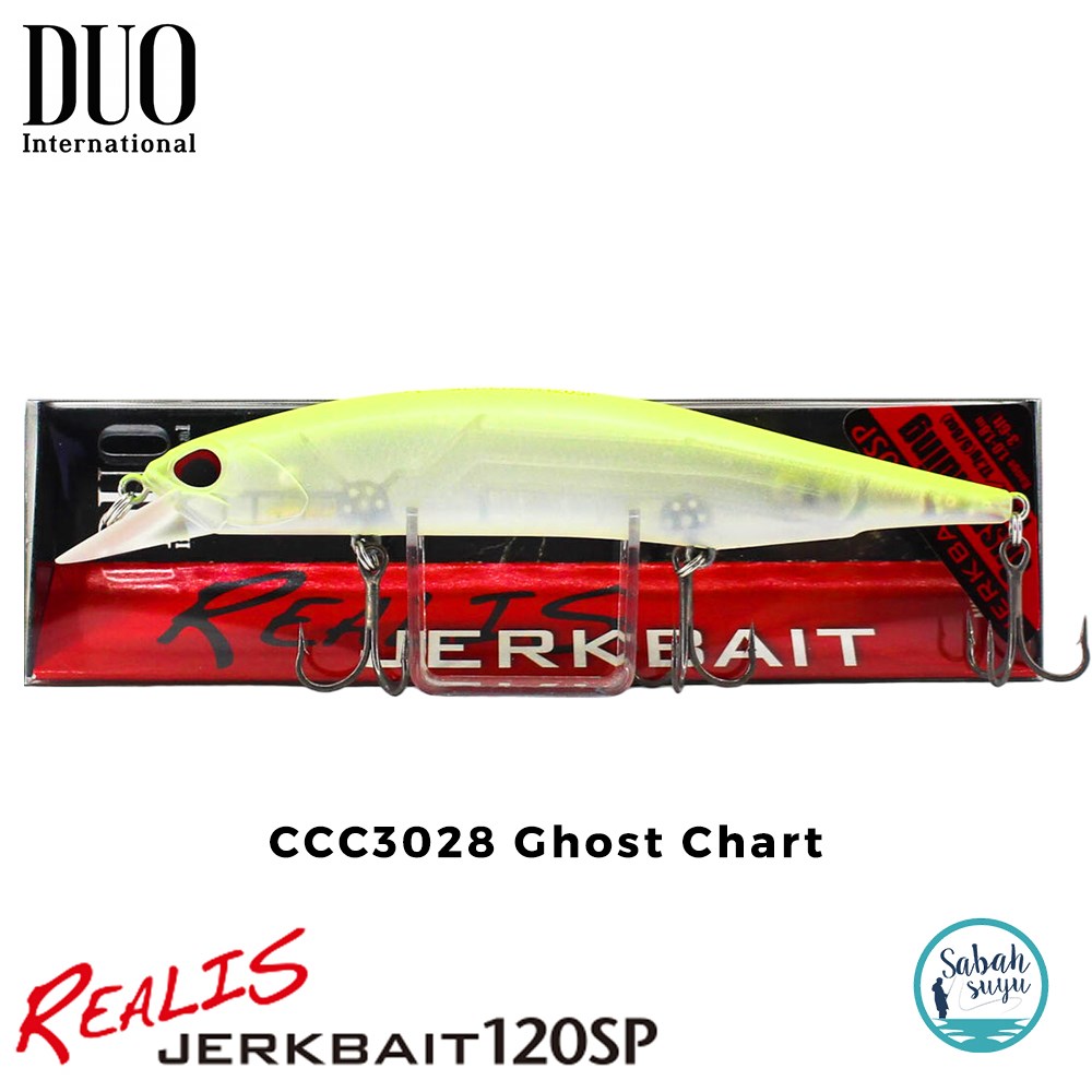 Duo Realis Jerkbait 120SP CCC3028 Ghost Chart