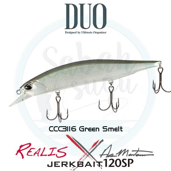 Duo Realis Jerkbait 120SP CCC3116 Green Smelt