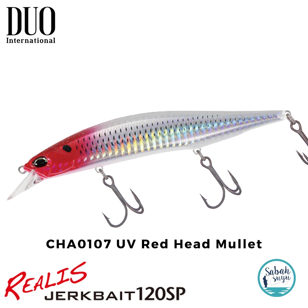 Duo Realis Jerkbait 120SP CHA0107 UV Red Head Mullet