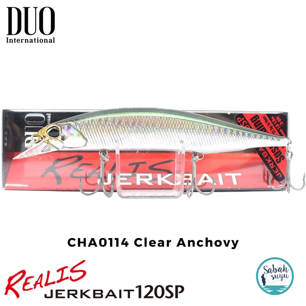 Duo Realis Jerkbait 120SP CHA0114 Clear Anchovy