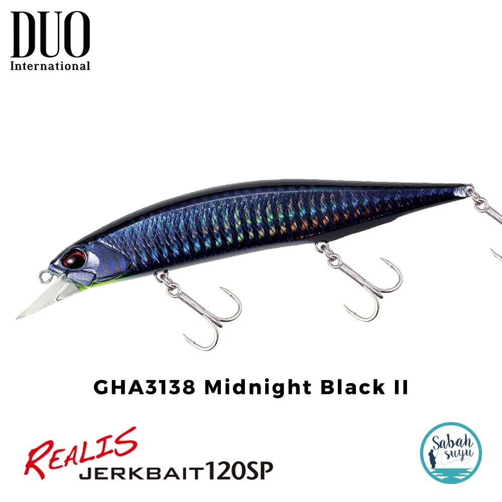 Duo Realis Jerkbait 120SP GHA3138 Midnight Black II