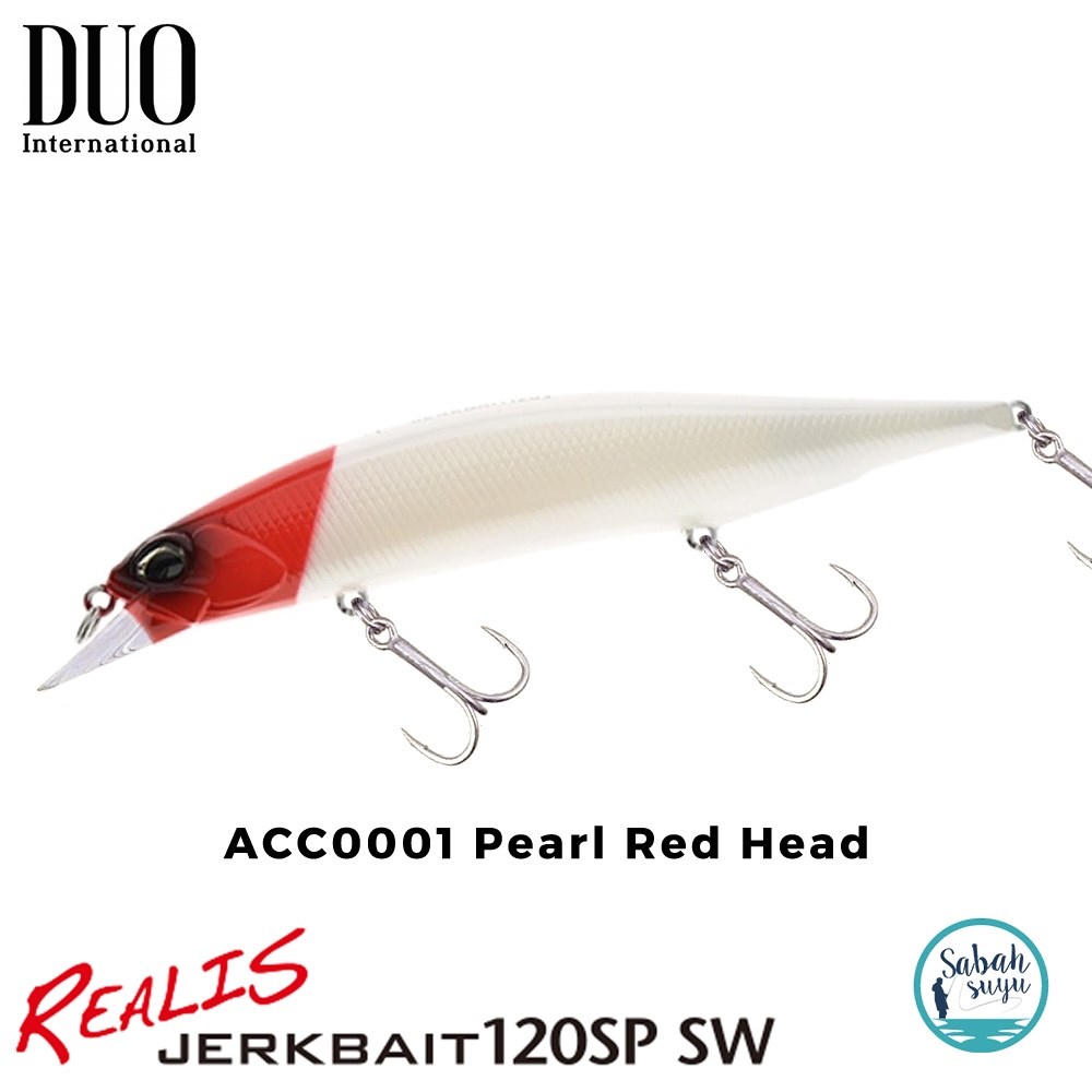 Duo Realis Jerkbait 120SP SW ACC0001 Pearl Red Head