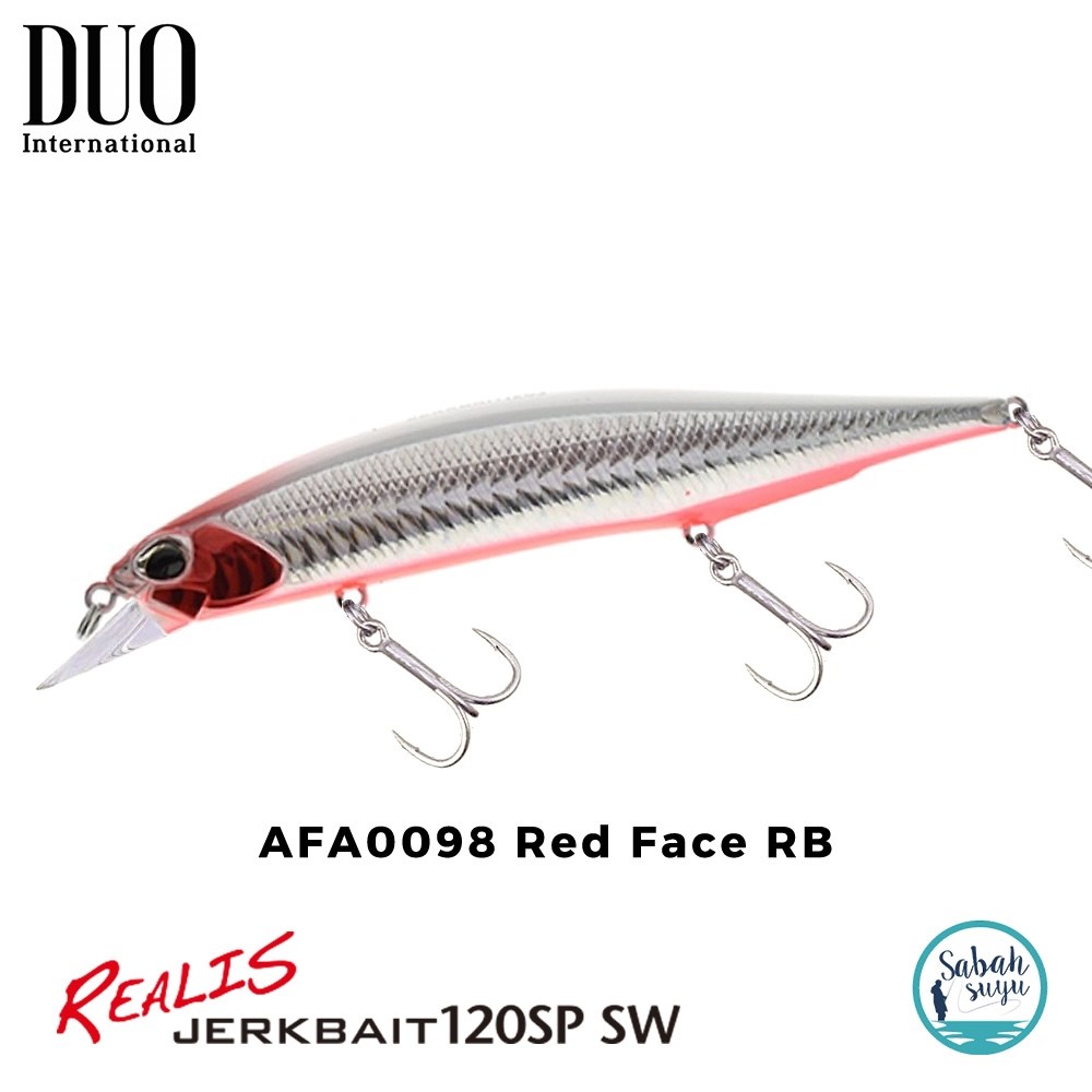 Duo Realis Jerkbait 120SP SW AFA0098 Red Face RB