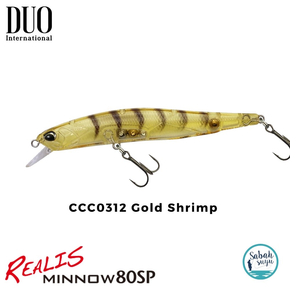 Duo Realis Minnow 80SP CCC0312 Gold Shrimp